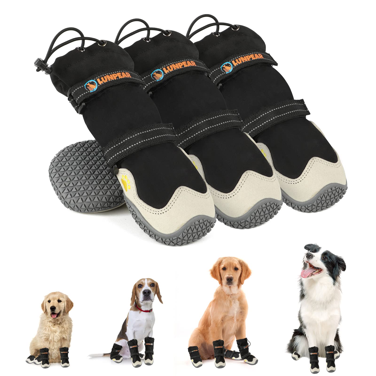 Amazon.co.jp: LUNPEAR ドッグブーツ 犬靴 防水 夏 脱げにくい 滑り